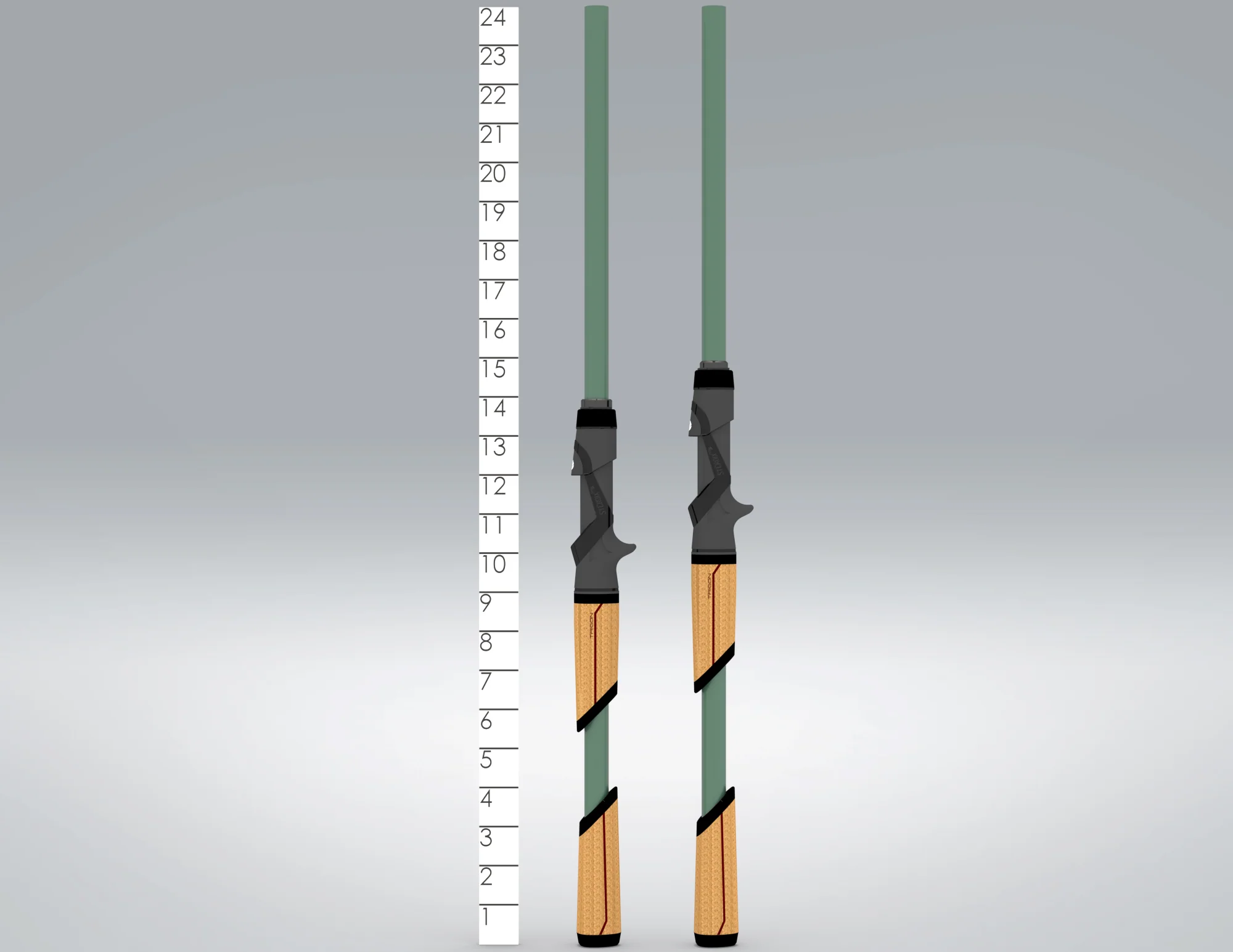 MOJO BASS GLASS TRIGON CASTING RODS - Image 3