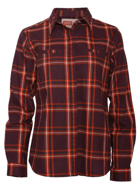 STORMY KROMER THE WEEKENDER WOMEN'S FLANNEL SHIRT w/ST CROIX EMBROIDERED LOGO - Image 3